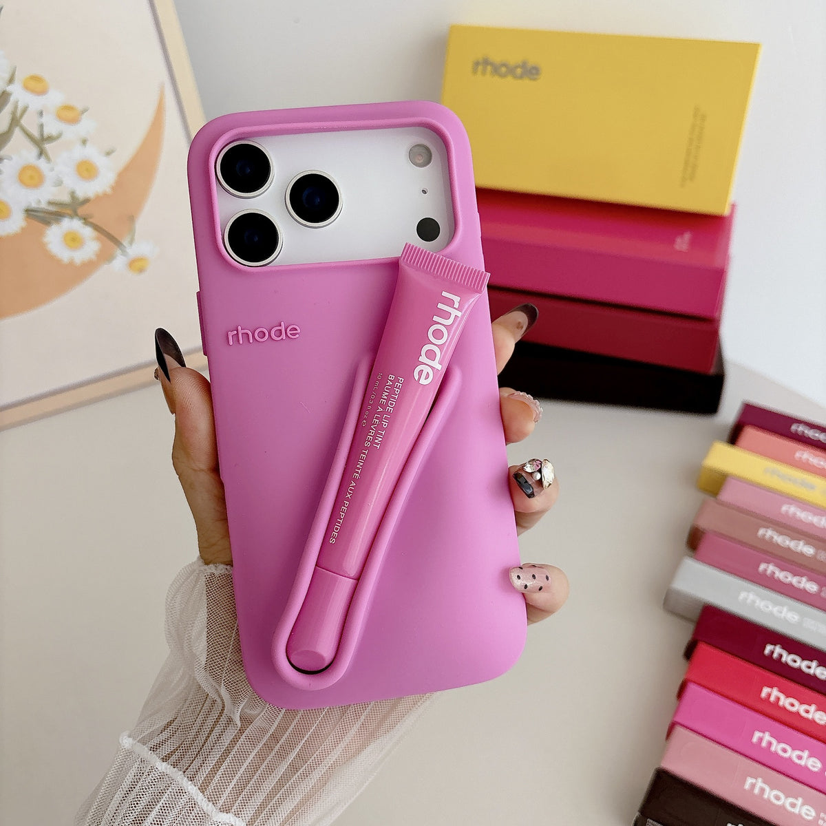 Lipstick silicone phone case