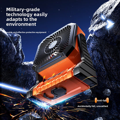Portable USB Rechargeable Camping Fan with Light